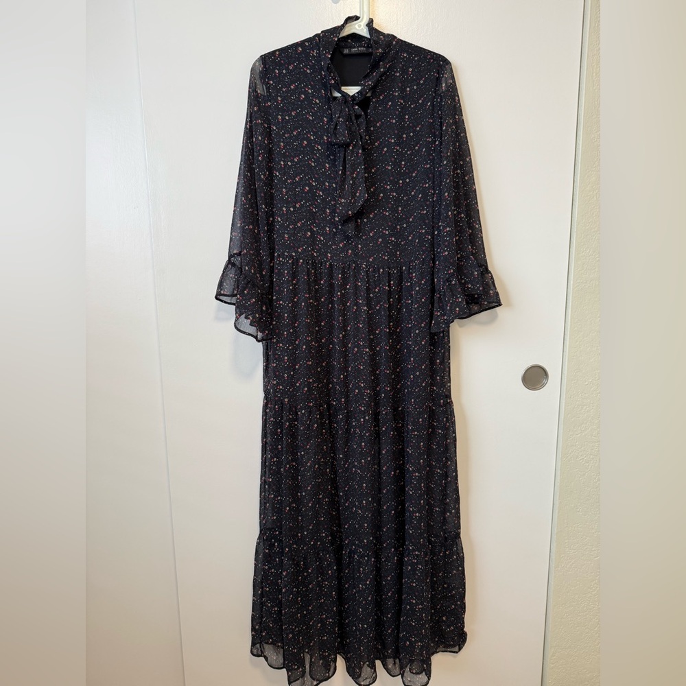 ZARA Printed Maxi Dress